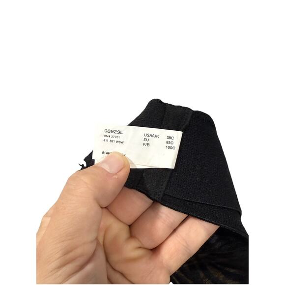 Sweet Nothings Black Lace Strapless Bra Womens Size 38C - Picture 5 of 7